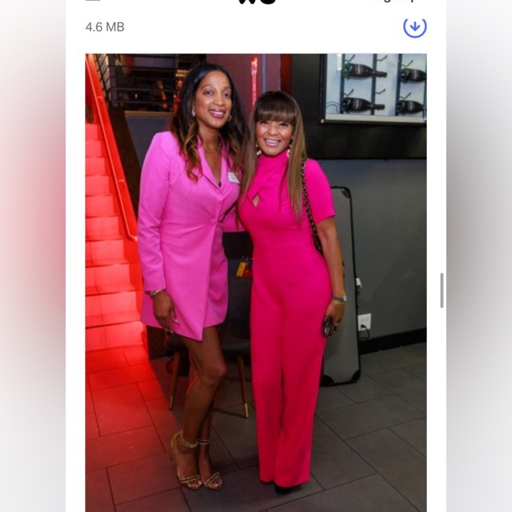 Hot pink suit dress - Size 4